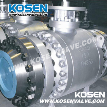 Forged Steel Flanged Trunnion Ball Valves with Gear Box